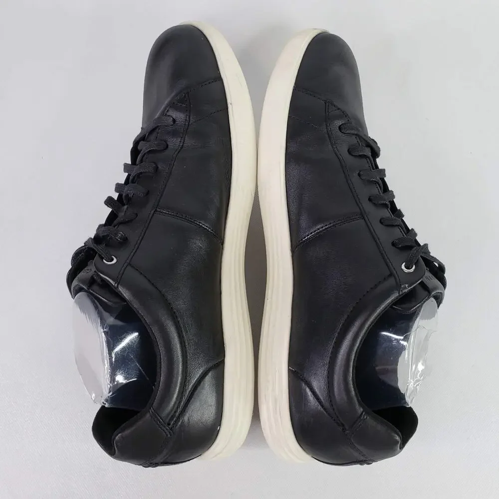 Cole Haan Sneakers Men's Size 13 Black Leather Lace Up Casual Shoes Preppy